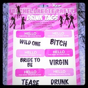 Bachelorette Party Drink Clings - Bridal